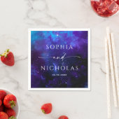 Galaxy Space Wedding | Celestial Astronomy Modern Serviette (Beispiel)