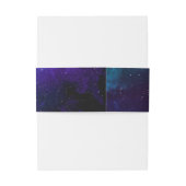 Galaxy Space Wedding | Celestial Starry Night Einladungsbanderole (Rückseitenbeispiel)