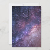 Galaxy Space World Map Einladung (Rückseite)