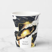 Galaxy Space zum Geburtstag Pappbecher (Vorderseite)