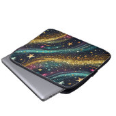 Galaxy Sparkle Laptopschutzhülle (Vorne Knopf)
