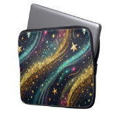 Galaxy Sparkle Laptopschutzhülle (Vorderseite Links)