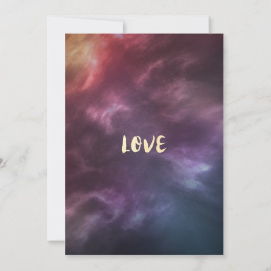 Galaxy Star Constellation Einladung (Rückseite)