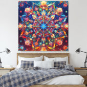 GALAXY STAR LEINWANDDRUCK (Insitu (Schlafzimmer))