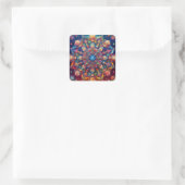 GALAXY STAR QUADRATISCHER AUFKLEBER (Tasche)