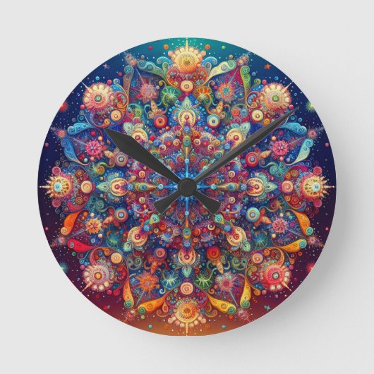 GALAXY STAR RUNDE WANDUHR (Vorderseite)