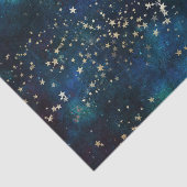 Galaxy Star Space Night Blue und Lila Seidenpapier (Ausschnitt)