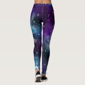 Galaxy Star Universum Himmelskunst Leggings (Rückseite)