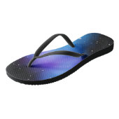 Galaxy Starlight Space Clouds Badesandalen (Schrägansicht)