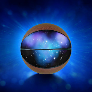 Galaxy Starlight Space Clouds Basketball