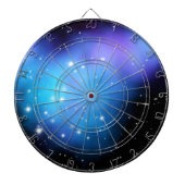 Galaxy Starlight Space Clouds Dartscheibe (vorne)