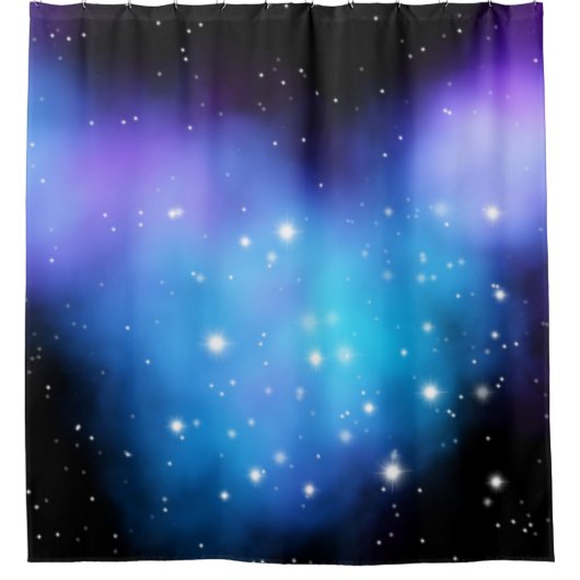 Galaxy Starlight Space Clouds Duschvorhang (Vorderseite)