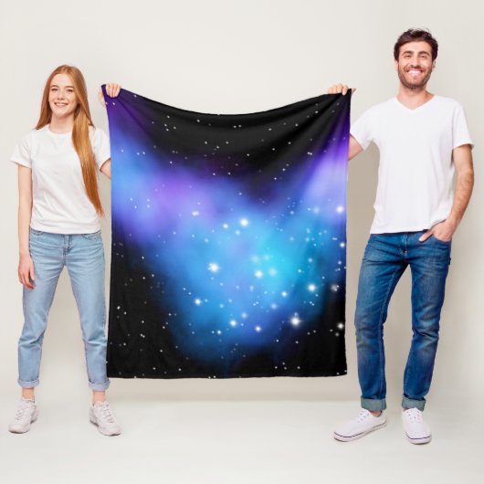 Galaxy Starlight Space Clouds Fleecedecke (Beispiel)