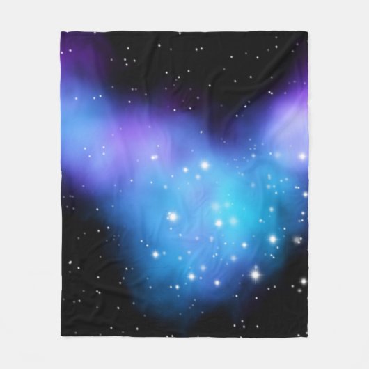 Galaxy Starlight Space Clouds Fleecedecke (Vorderseite)
