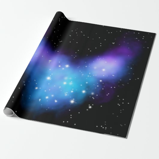 Galaxy Starlight Space Clouds Geschenkpapier (Ungerollt)