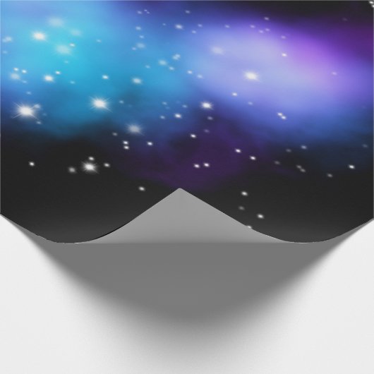 Galaxy Starlight Space Clouds Geschenkpapier (Ecke)