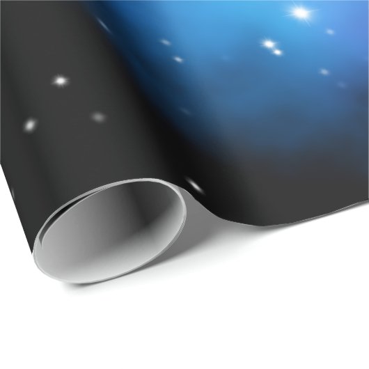 Galaxy Starlight Space Clouds Geschenkpapier (Rolleneckpunkt)