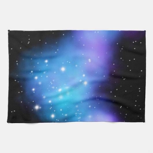 Galaxy Starlight Space Clouds Geschirrtuch (Horizontal)
