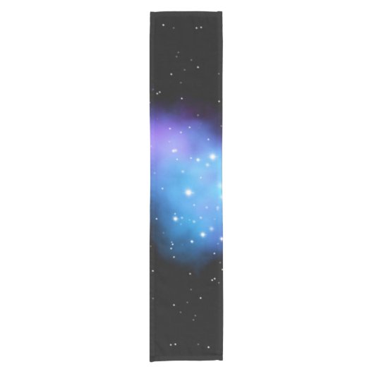Galaxy Starlight Space Clouds Kurzer Tischläufer (Vorderseite)