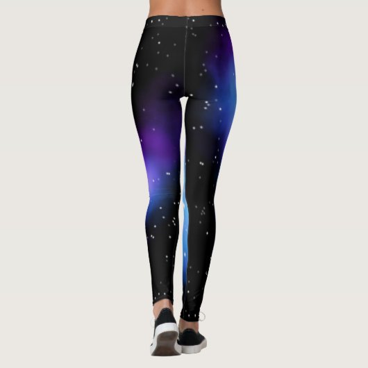 Galaxy Starlight Space Clouds Leggings (Rückseite)