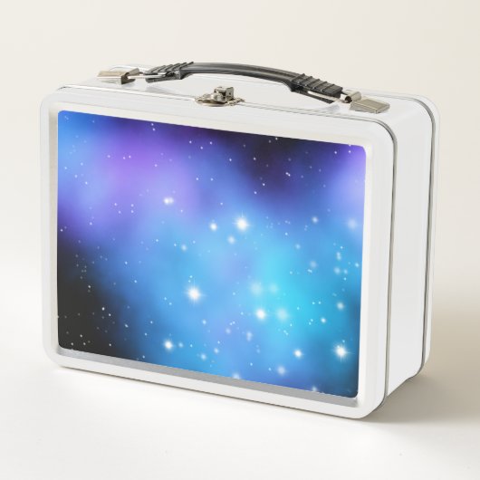 Galaxy Starlight Space Clouds Metall Brotdose (Vorderseite)