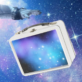 Galaxy Starlight Space Clouds Metall Brotdose