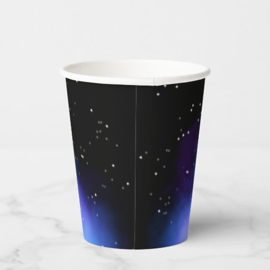 Galaxy Starlight Space Clouds Pappbecher (Rechts)