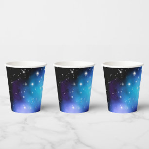 Galaxy Starlight Space Clouds Pappbecher