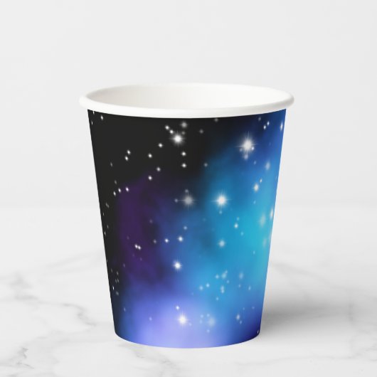 Galaxy Starlight Space Clouds Pappbecher (Vorderseite)