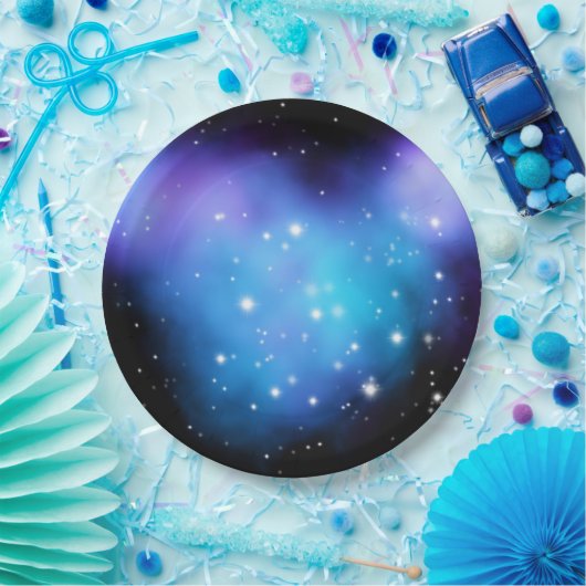 Galaxy Starlight Space Clouds Pappteller (Party)