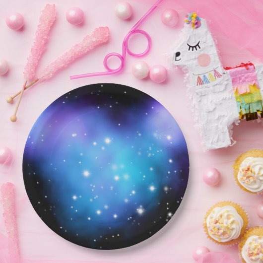 Galaxy Starlight Space Clouds Pappteller (Party)