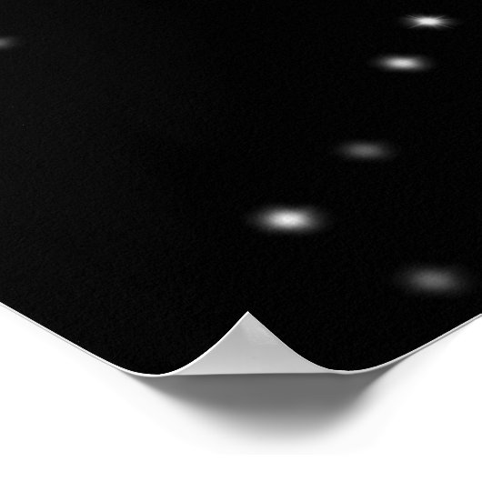 Galaxy Starlight Space Clouds Poster (Ecke)