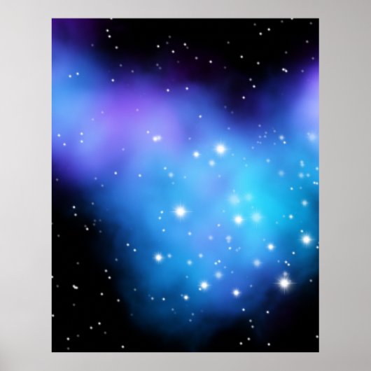 Galaxy Starlight Space Clouds Poster (Vorne)