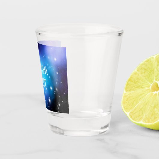 Galaxy Starlight Space Clouds Schnapsglas (Rechts)