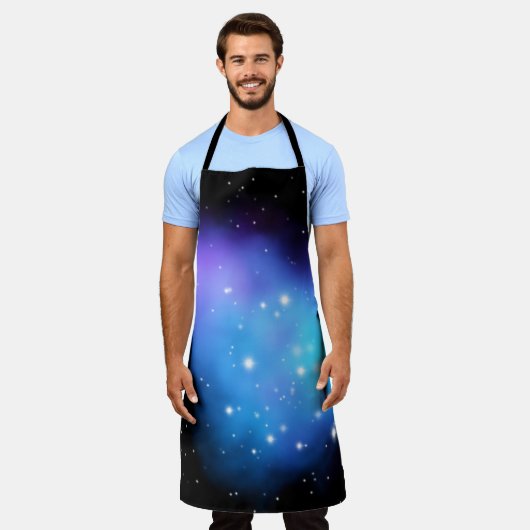 Galaxy Starlight Space Clouds Schürze (Getragen)