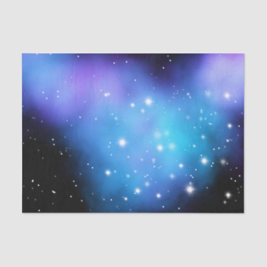 Galaxy Starlight Space Clouds Seidenpapier (Vorderseite)