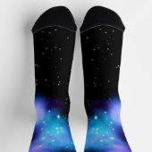 Galaxy Starlight Space Clouds Socken (Oben)