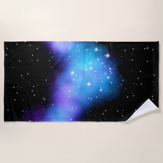 Galaxy Starlight Space Clouds Strandtuch (Vorderseite)
