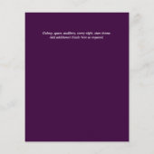 Galaxy Starry Night BAR MITZVAH Agate Einladung (Rückseite)