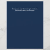 Galaxy Starry Night BAT MITZVAH Einladung (Rückseite)