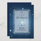 Galaxy Starry Night BAT MITZVAH Einladung (Vorne/Hinten)