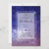 Galaxy Starry Night BAT MITZVAH Einladung (Vorderseite)