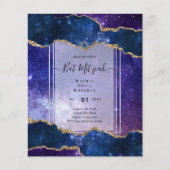Galaxy Starry Night BAT MITZVAH Einladung Flyer (Vorne)