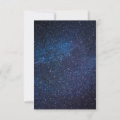 Galaxy Starry Night Celestis Moderne UAWG RSVP Karte (Rückseite)