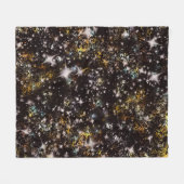 Galaxy Starry Night Fleecedecke (Vorderseite (Horizontal))