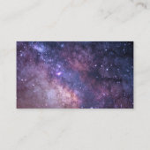 Galaxy Starry Night Lila Sky Universe Wedding Begleitkarte (Rückseite)