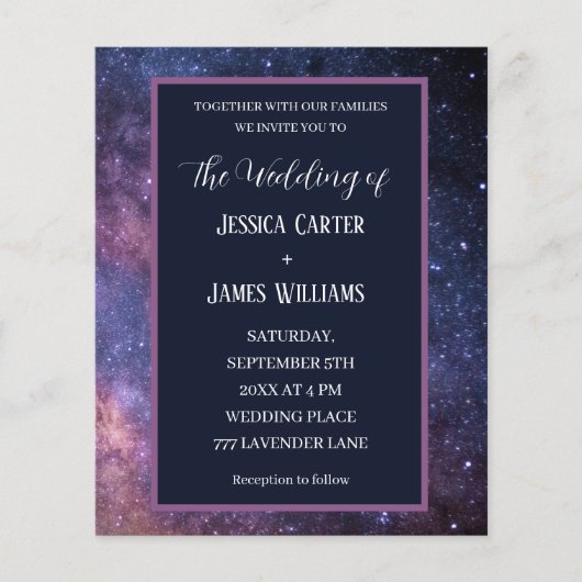 Galaxy Starry Night Outer Space Universe Stars (Vorderseite)