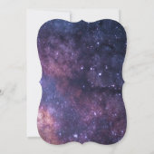 Galaxy Starry Night Outer Space Universe Stars Einladung (Rückseite)