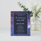 Galaxy Starry Night Outer Space Universe Wedding (Stehend Vorderseite)