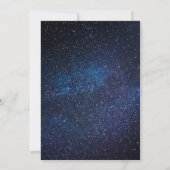 Galaxy Starry Night Outer Space Universe Wedding Einladung (Rückseite)